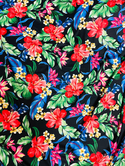 New Isabella flower design multicolor print on great quality of nylon spandex 4-way stretch 58/60” Sold by the YD. Ships Worldwide from L.A