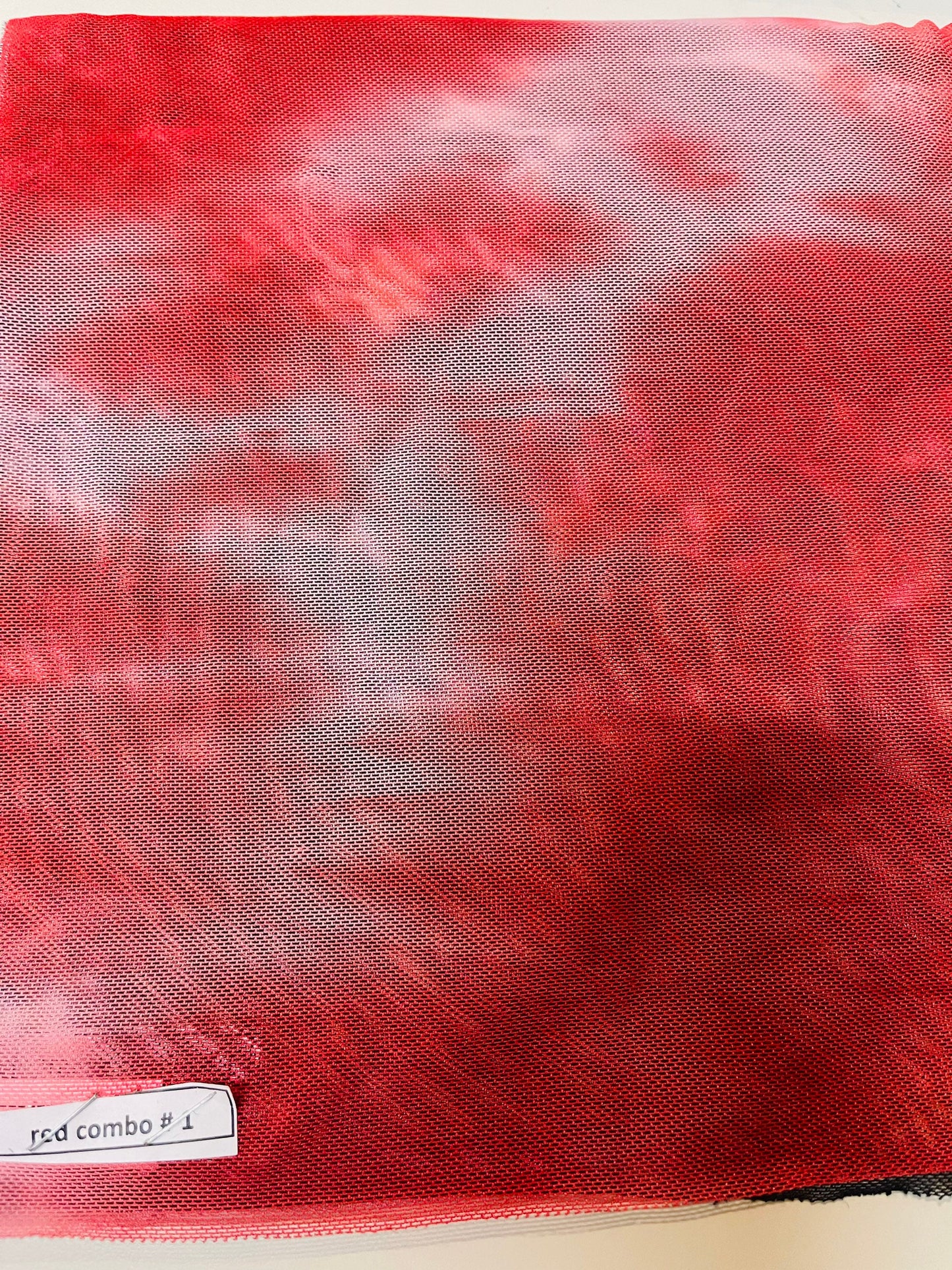New Tie Dye power mesh nylon mesh 4-way stretch 58/60” Sold by the YD. Ships Worldwide from Los Angeles California USA.