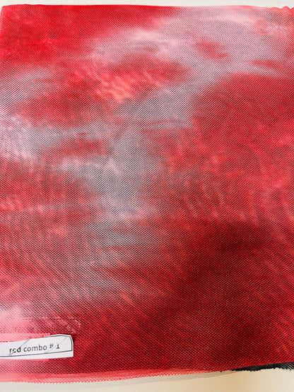 New Tie Dye power mesh nylon mesh 4-way stretch 58/60” Sold by the YD. Ships Worldwide from Los Angeles California USA.
