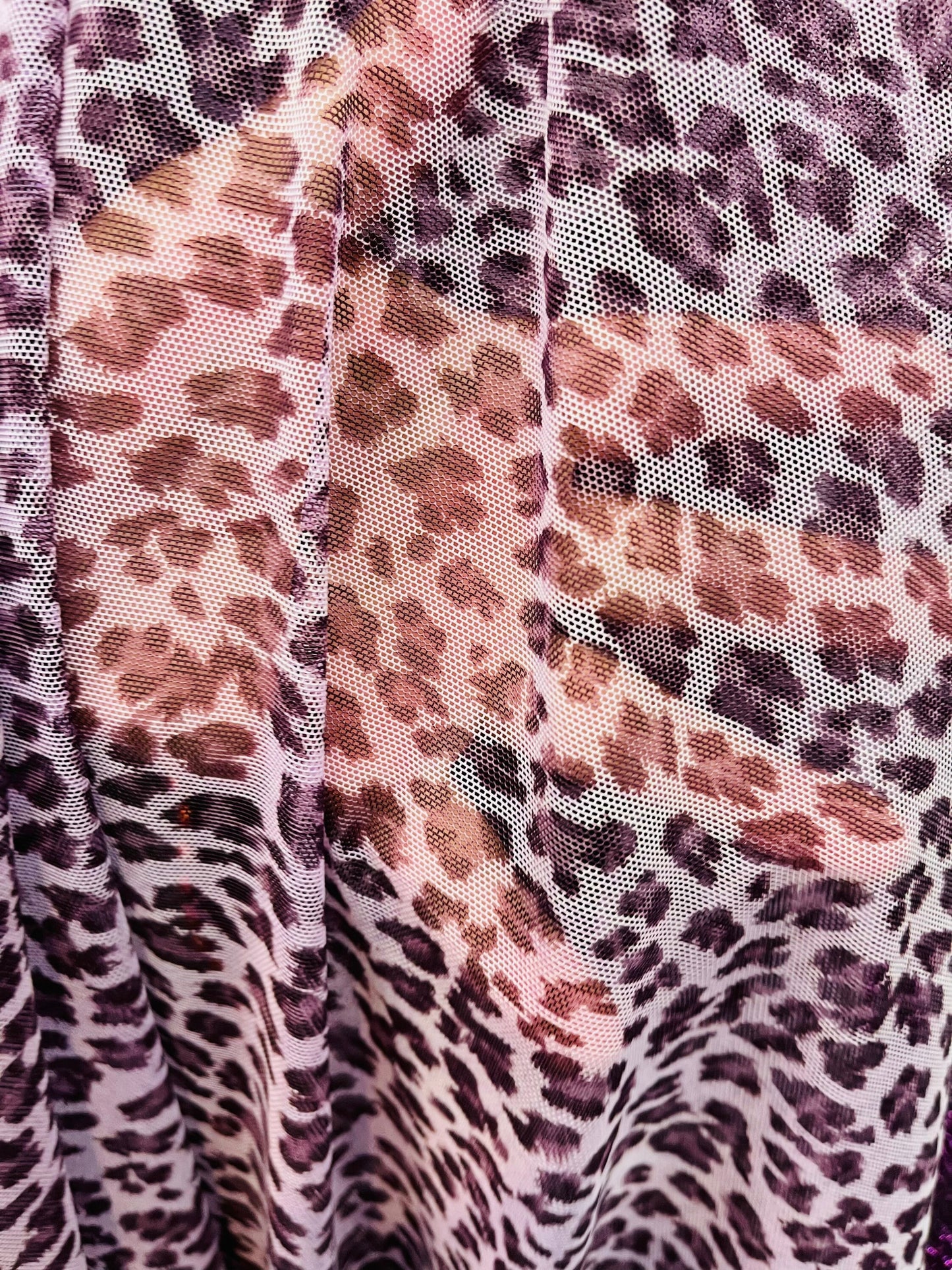 New Exotic leopard design print on great quality of nylon power mesh 4-way stretch 58/60” Sold by the YD. Ships Worldwide from Los Angeles