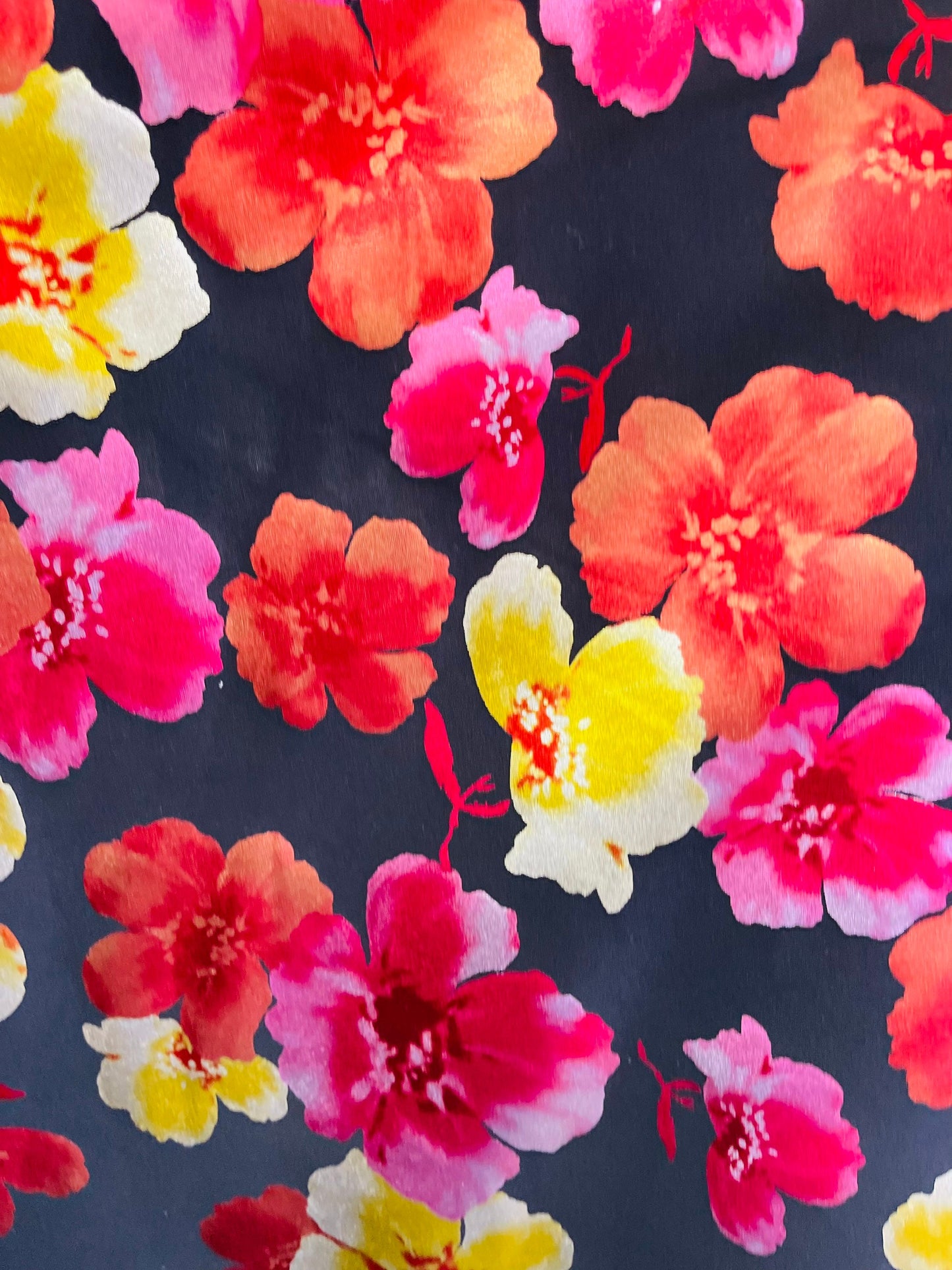 New flower design print on super techno spandex 2-way stretch 58/60” Sold by the YD. Ships Worldwide from Los Angeles California USA.