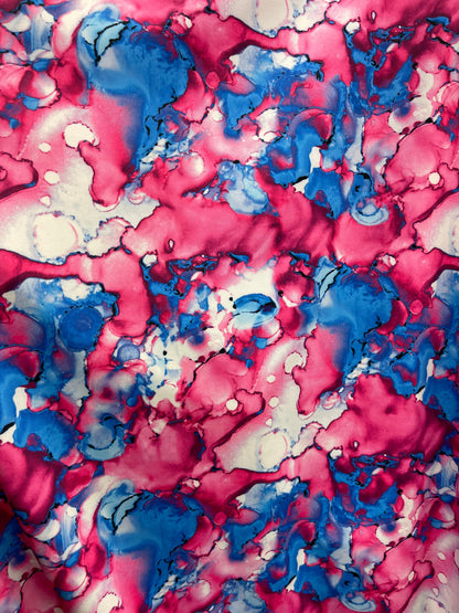 Water abstract design Multicolor print on best quality of nylon spandex 4-way stretch 58/60” Sold by the YD Ships Worldwide from Los Angeles