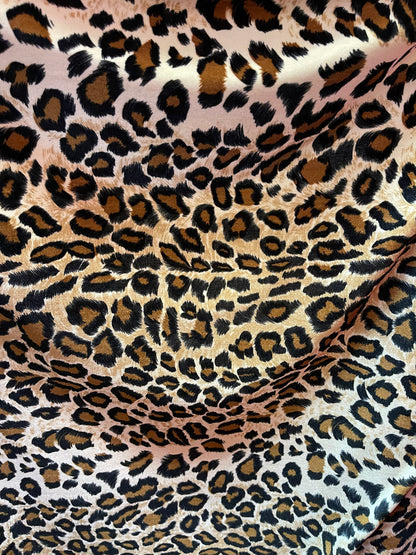 Leopard design Exotic animal print on great quality of stretch velvet 4-way stretch 58/60” Sold by the YD. Ships Worldwide from Los Angeles