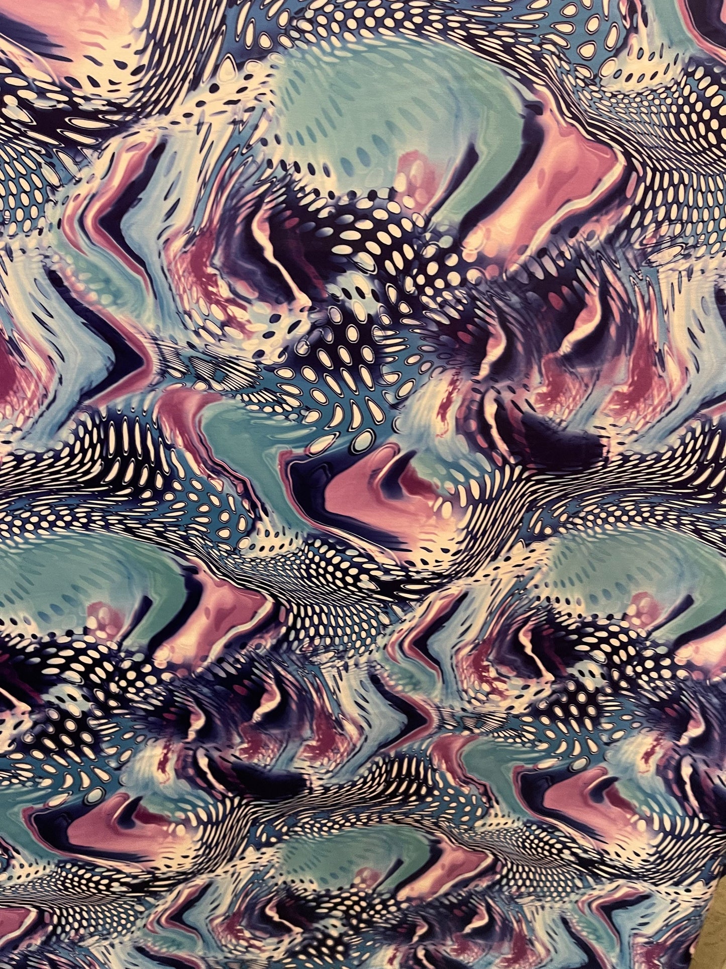New Exotic abstract design Multi animal print on best quality of nylon spandex 4-way stretch 58/60” Sold by the YD. Ships Worldwide from L.A