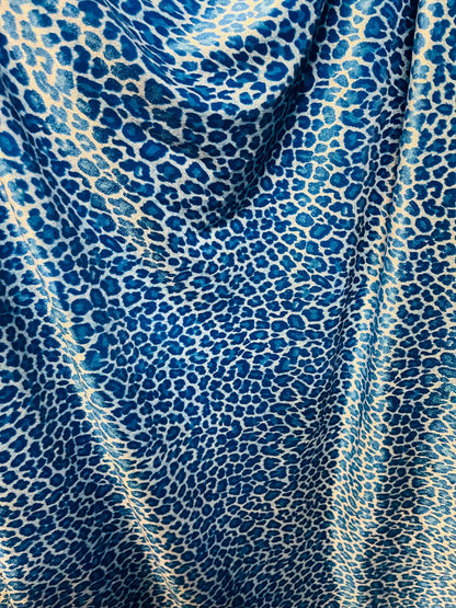New Exotic cheetah design print on best quality of stretch velvet 4-way stretch 58/60” Sold by the YD. Ships Worldwide from Los Angeles cali