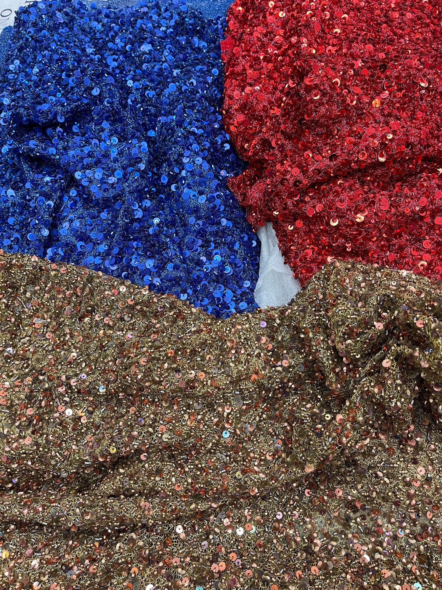 Luxury Beaded France lace all over fashion fabrics 54/55” Sold by the YD. Ships Worldwide from Los Angeles California USA.