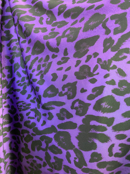 New Exotic Leopard design print on great quality of poly spandex 4-way stretch 58/60” Sold by the YD. Ships Worldwide from Los Angeles CA.