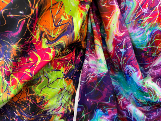 New Modern abstract design print on best quality of nylon spandex 4-way stretch 58/60” Sold by the YD. Ships worldwide from Los Angeles Cali