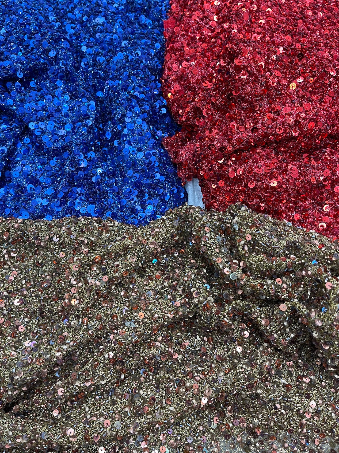 Luxury Beaded France lace all over fashion fabrics 54/55” Sold by the YD. Ships Worldwide from Los Angeles California USA.