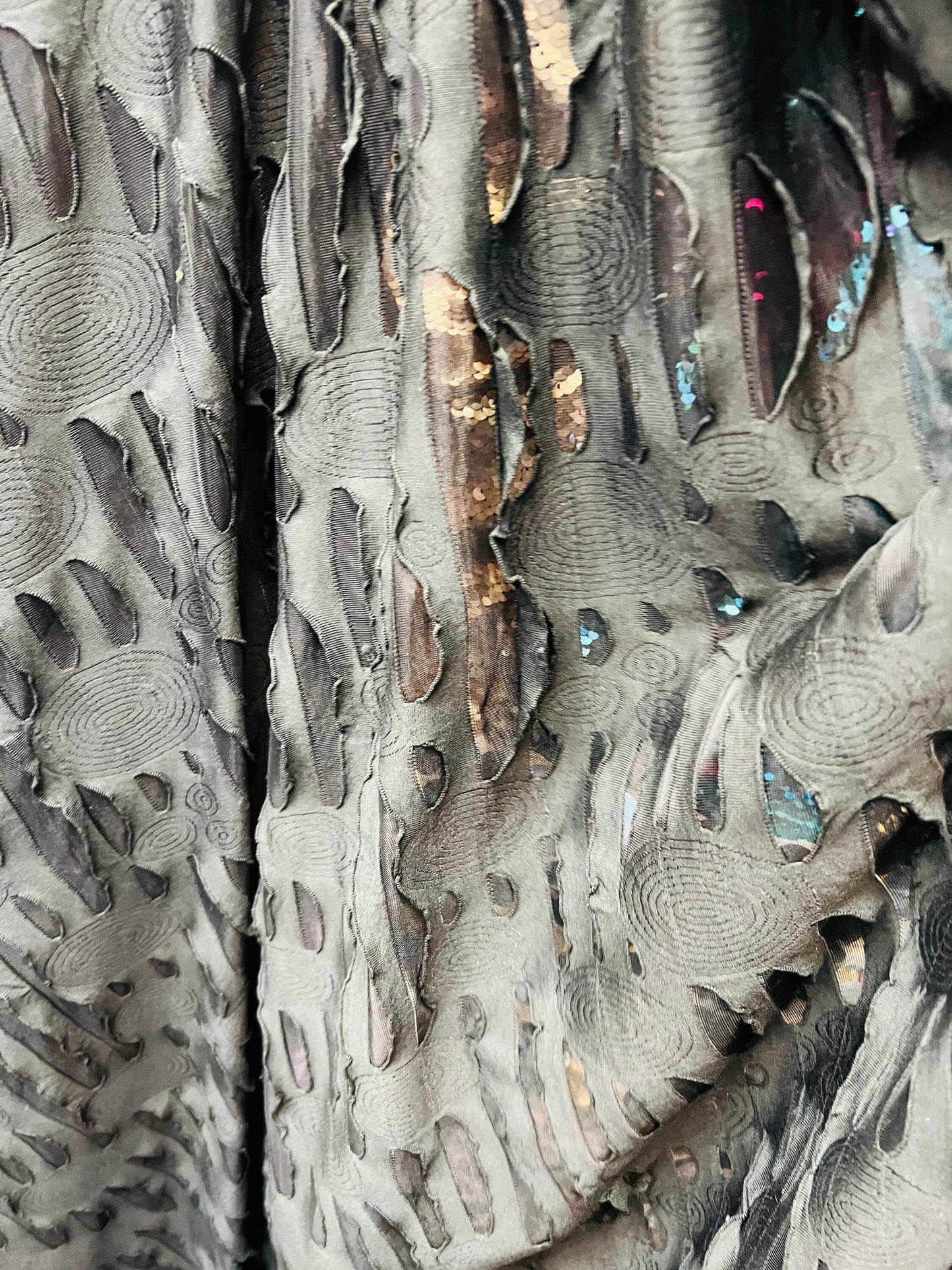 New Mummy design tie dye poly spandex 2-way stretch 58/60” Sold by the YD. Ships Worldwide from Los Angeles California USA.