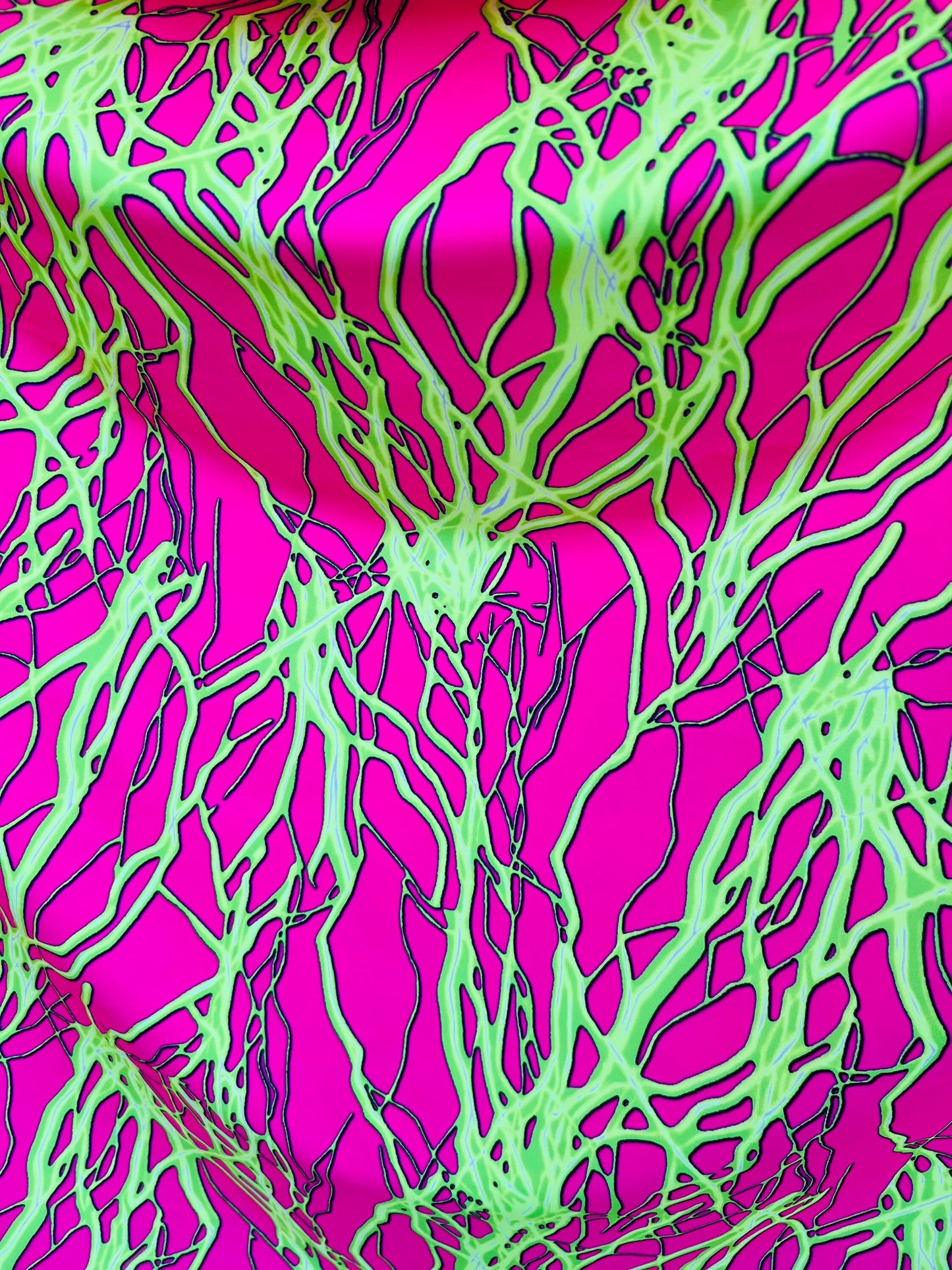 Thunderbolt design print on great quality of nylon spandex  without foil 4-way spandex 4-way stretch 58/60” Sold by the YD. Ships worldwide