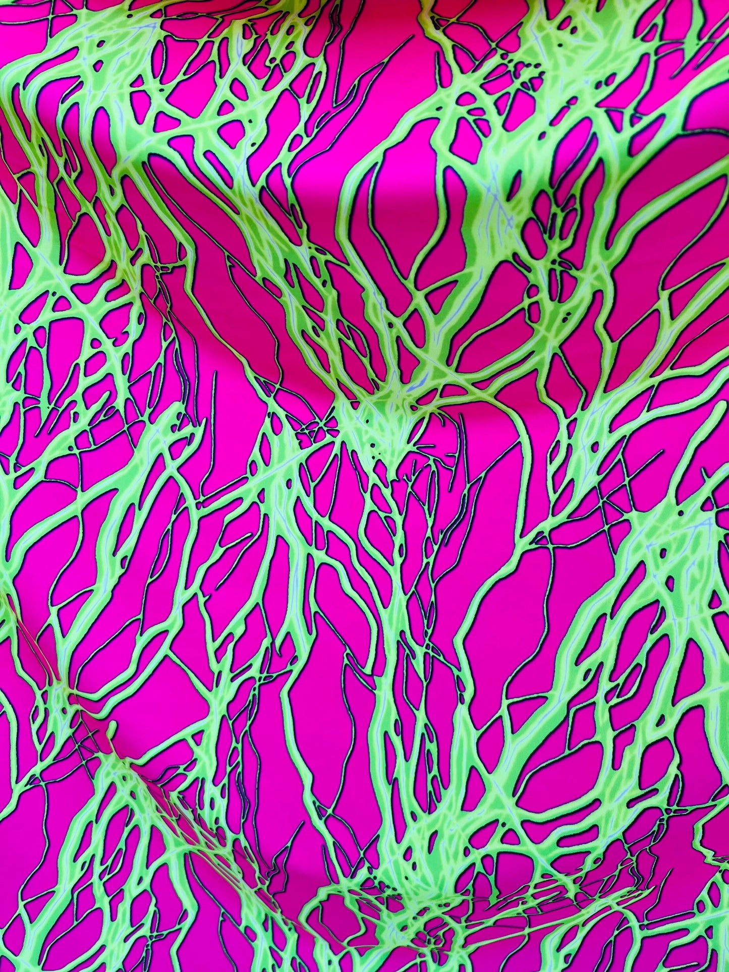 Thunderbolt design print on great quality of nylon spandex  without foil 4-way spandex 4-way stretch 58/60” Sold by the YD. Ships worldwide