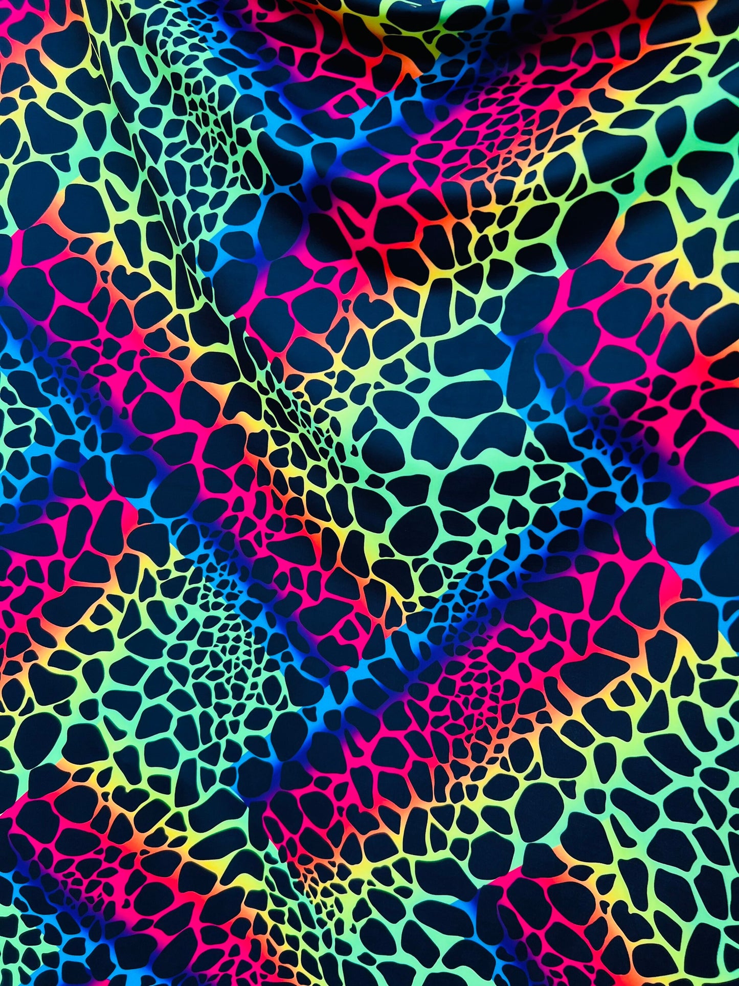 New Exotic animal print Multicolor print on best quality of nylon spandex 4-way stretch 58/60” Sold by the YD. Ships worldwide from L.A CA