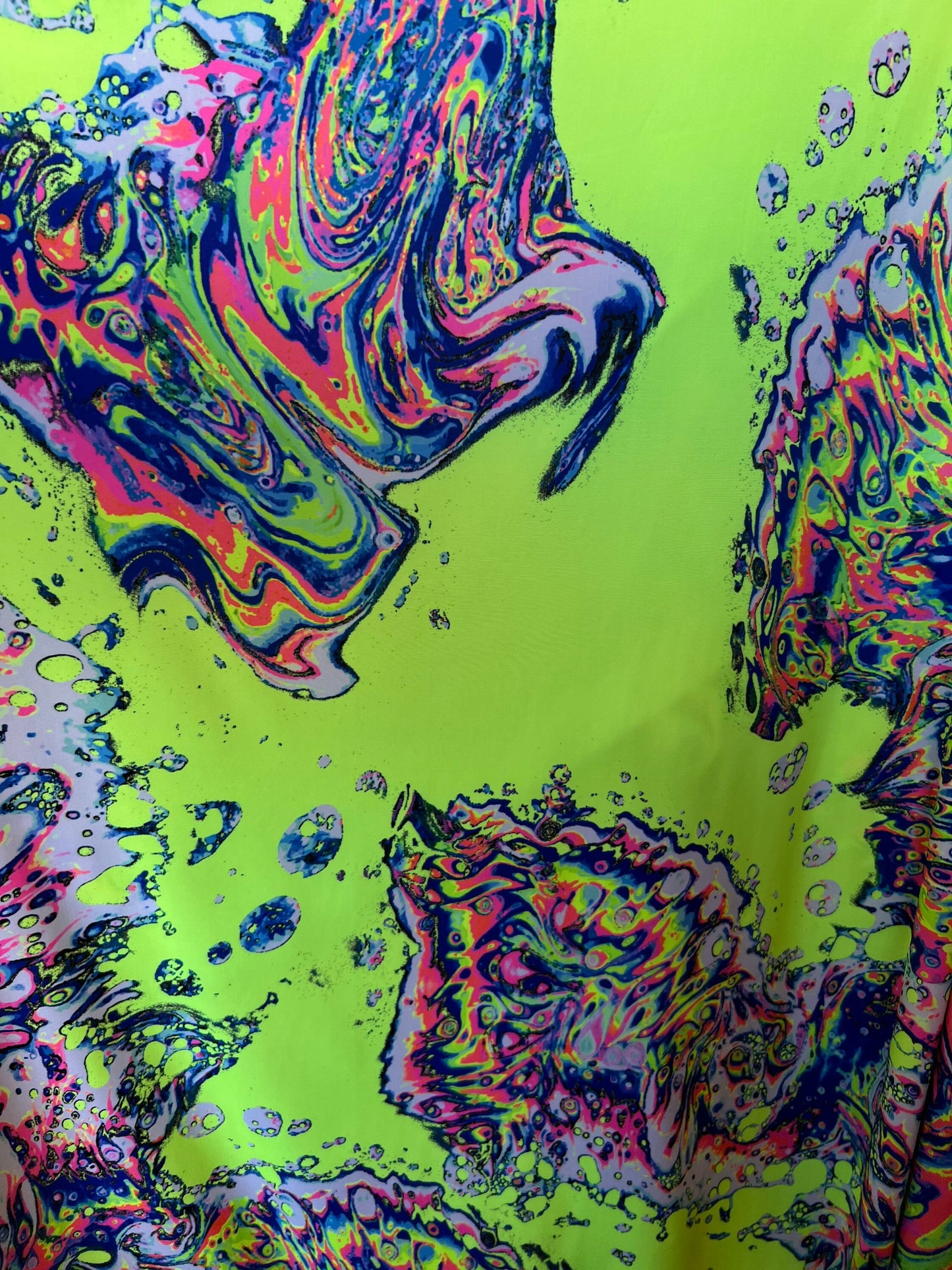 Lava abstract design print on great quality of nylon spandex 4-way stretch 58/60” Sold by the YD. Ships Worldwide from Los Ángeles CA USA