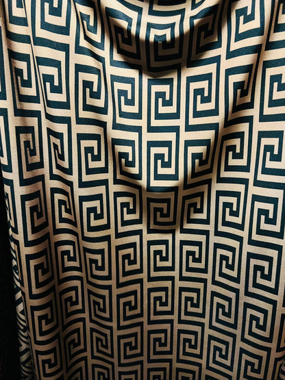 New modern fashion brand design print on nylon spandex 4-way stretch 58/60” Sold by the YD. Ships worldwide from Los Angeles California USA.