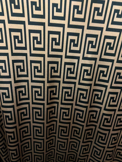New modern fashion brand design print on nylon spandex 4-way stretch 58/60” Sold by the YD. Ships worldwide from Los Angeles California USA.