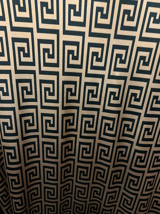 New modern fashion brand design print on nylon spandex 4-way stretch 58/60” Sold by the YD. Ships worldwide from Los Angeles California USA.