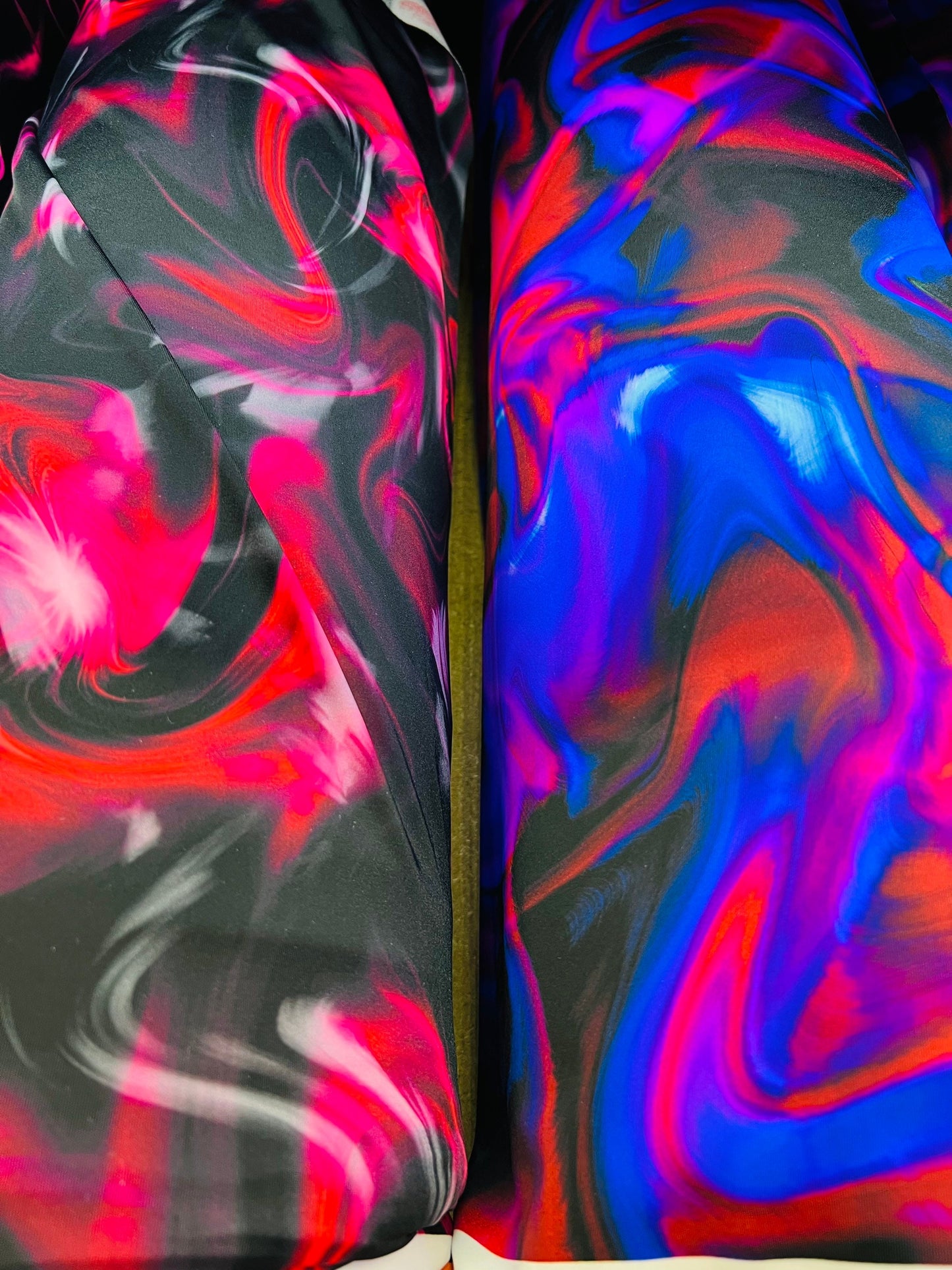 New abstract design print on great quality of nylon spandex 4-way stretch 58/60” Sold by the YD. Ships Worldwide from Los Angeles California