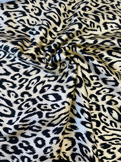 New Leopard design metallic nylon spandex ;-way stretch 58/60” Sold by the YD. Ships Worldwide from Los Angeles California USA