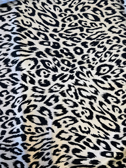 New Leopard design metallic nylon spandex ;-way stretch 58/60” Sold by the YD. Ships Worldwide from Los Angeles California USA