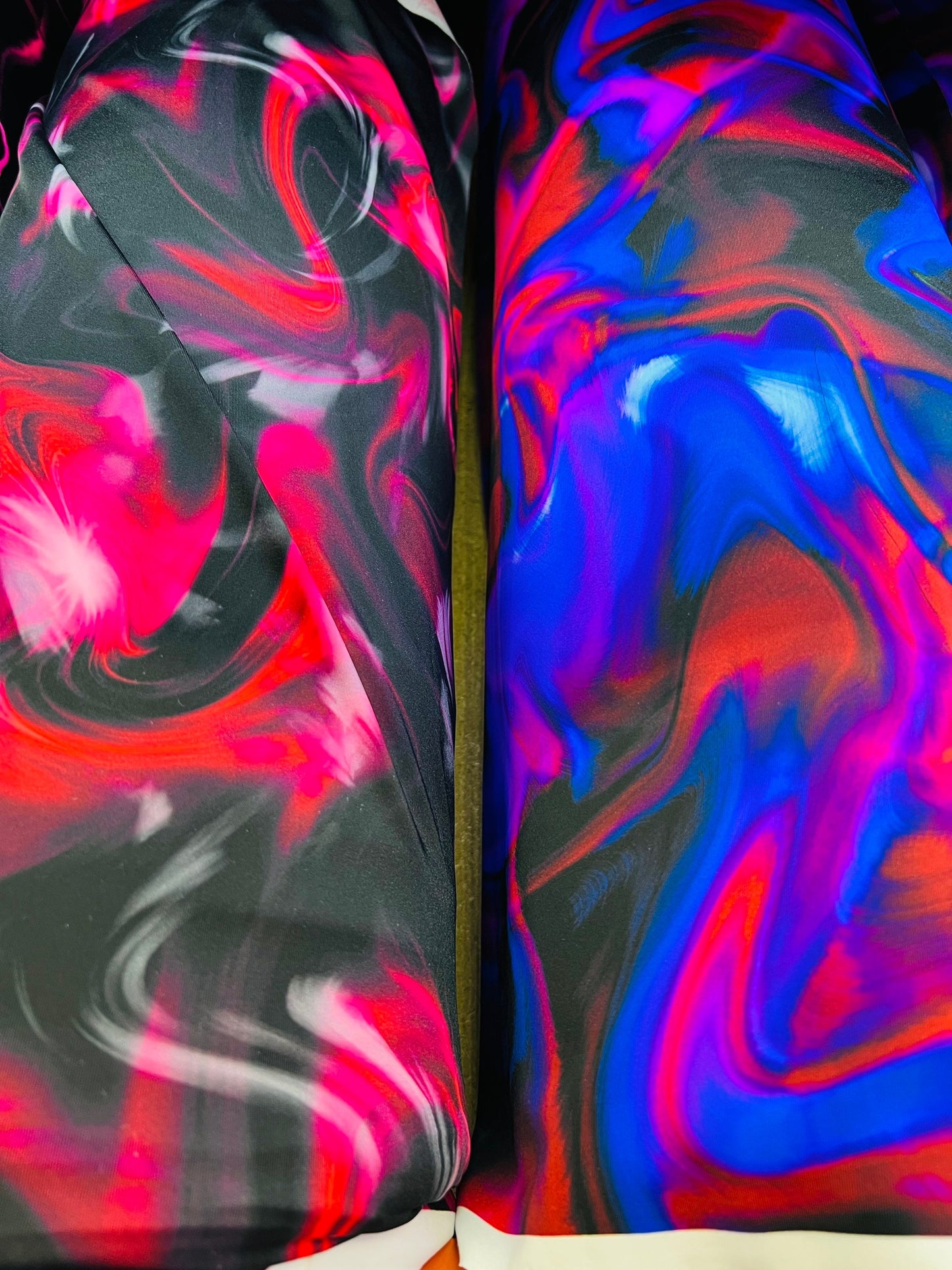 New abstract design print on great quality of nylon spandex 4-way stretch 58/60” Sold by the YD. Ships Worldwide from Los Angeles California