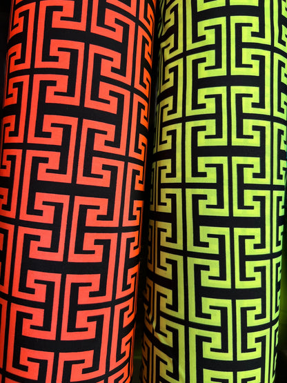 New modern fashion design print on great quality of poly spandex 2-way stretch 58/60”
