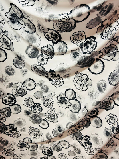 New Floral design print on great quality of nylon spandex light weight 4-way stretch 58/60” Sold by the YD. Ships Worldwide