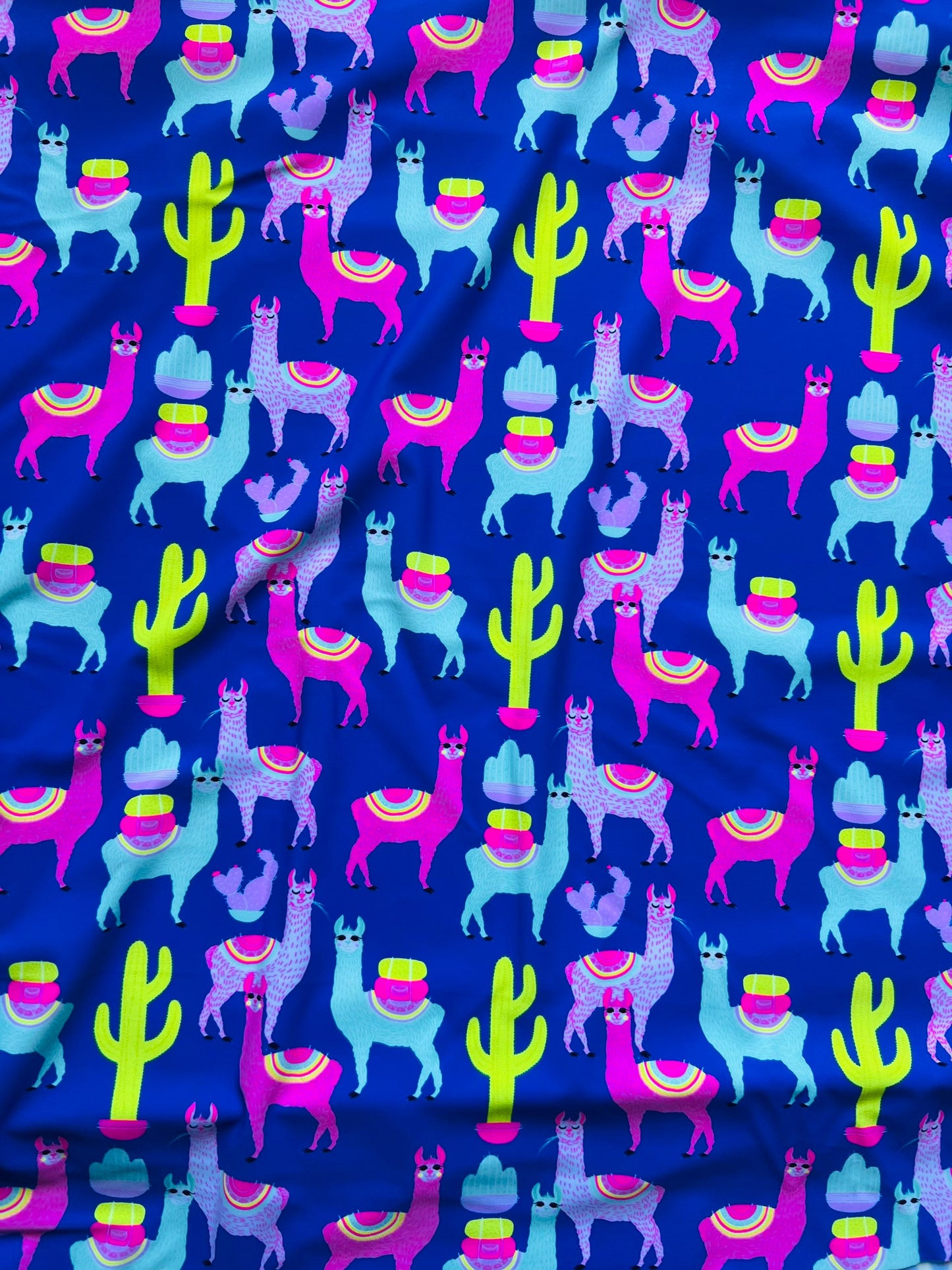 Llama design exotic animal print on best quality of nylon spandex 4-way stretch 58/60” Sold by the YD. Ships Worldwide from Los Angeles CA