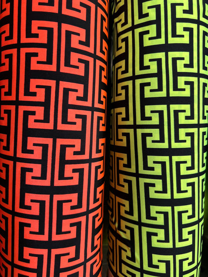 New modern fashion design print on great quality of poly spandex 2-way stretch 58/60”