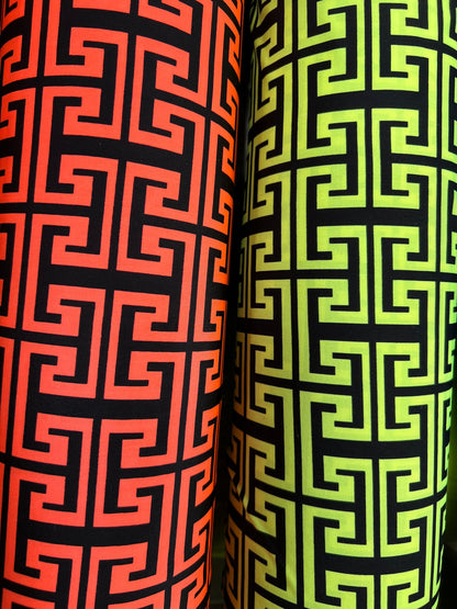 New modern fashion design print on great quality of poly spandex 2-way stretch 58/60”