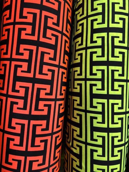 New modern fashion design print on great quality of poly spandex 2-way stretch 58/60”