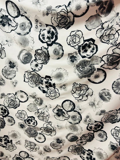 New Floral design print on great quality of nylon spandex light weight 4-way stretch 58/60” Sold by the YD. Ships Worldwide