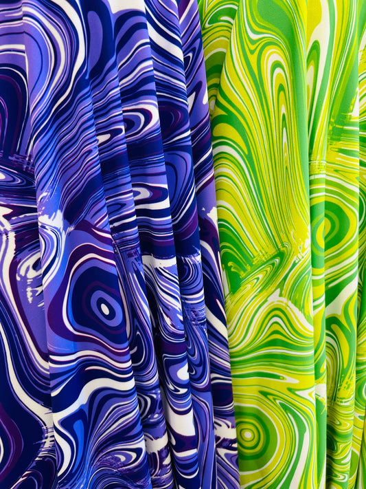 New Lava abstract design print on great quality of nylon spandex 4-way stretch 58/60” Sold by the YD. Ships Worldwide from Los Angeles CA