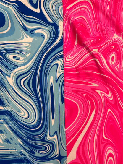 Liquid Lava abstract design print on great quality of nylon spandex 4-way stretch 58/60” Sold by the YD. Ships Worldwide from Los Angeles CA