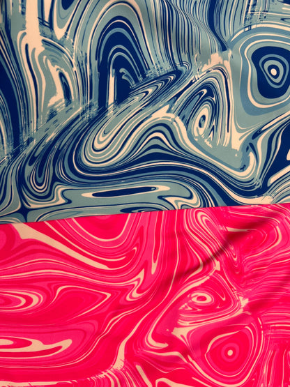 Liquid Lava abstract design print on great quality of nylon spandex 4-way stretch 58/60” Sold by the YD. Ships Worldwide from Los Angeles CA