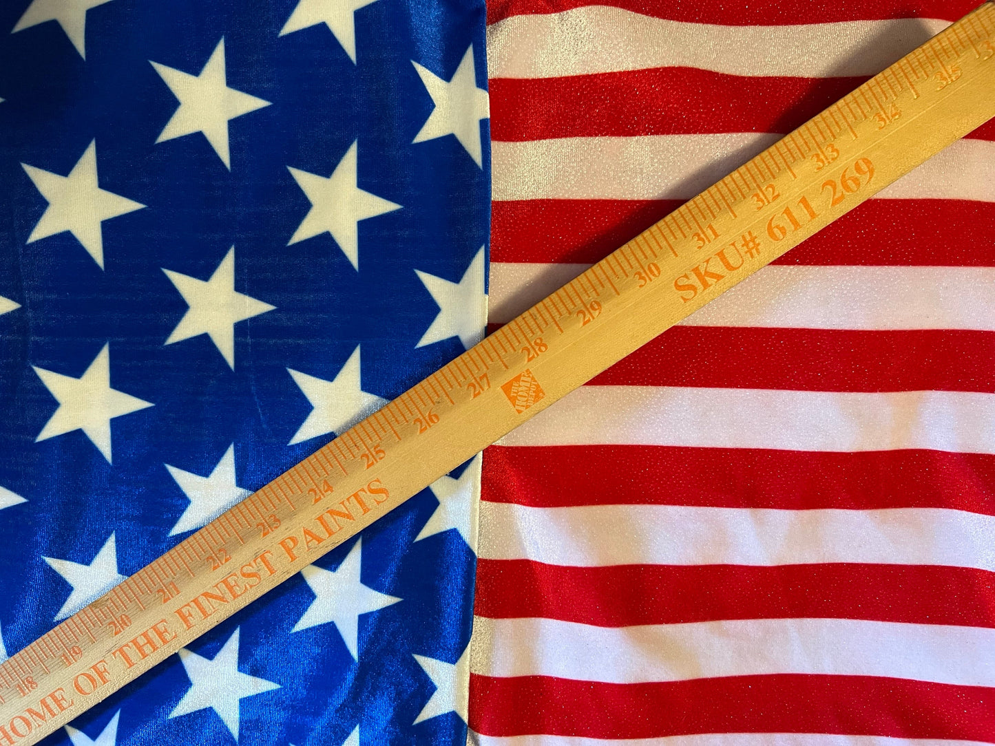 Freedom American flag design stars design and stripes design on stretch velvet 4-way stretch 58/60” Sold by the YD. Ships worldwide