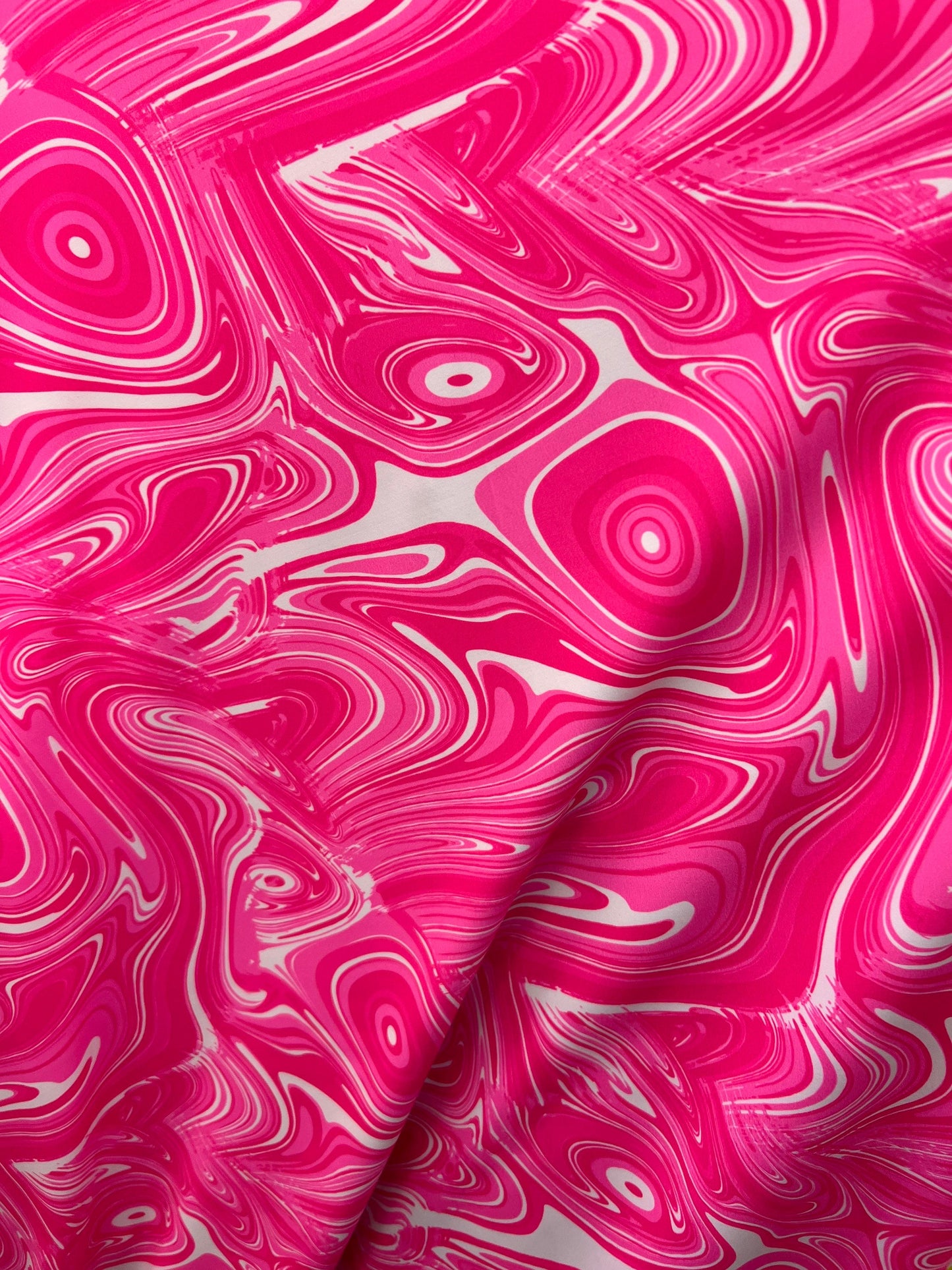 New Lava abstract design print on great quality of nylon spandex 4-way stretch 58/60” Sold by the YD. Ships Worldwide from Los Angeles CA