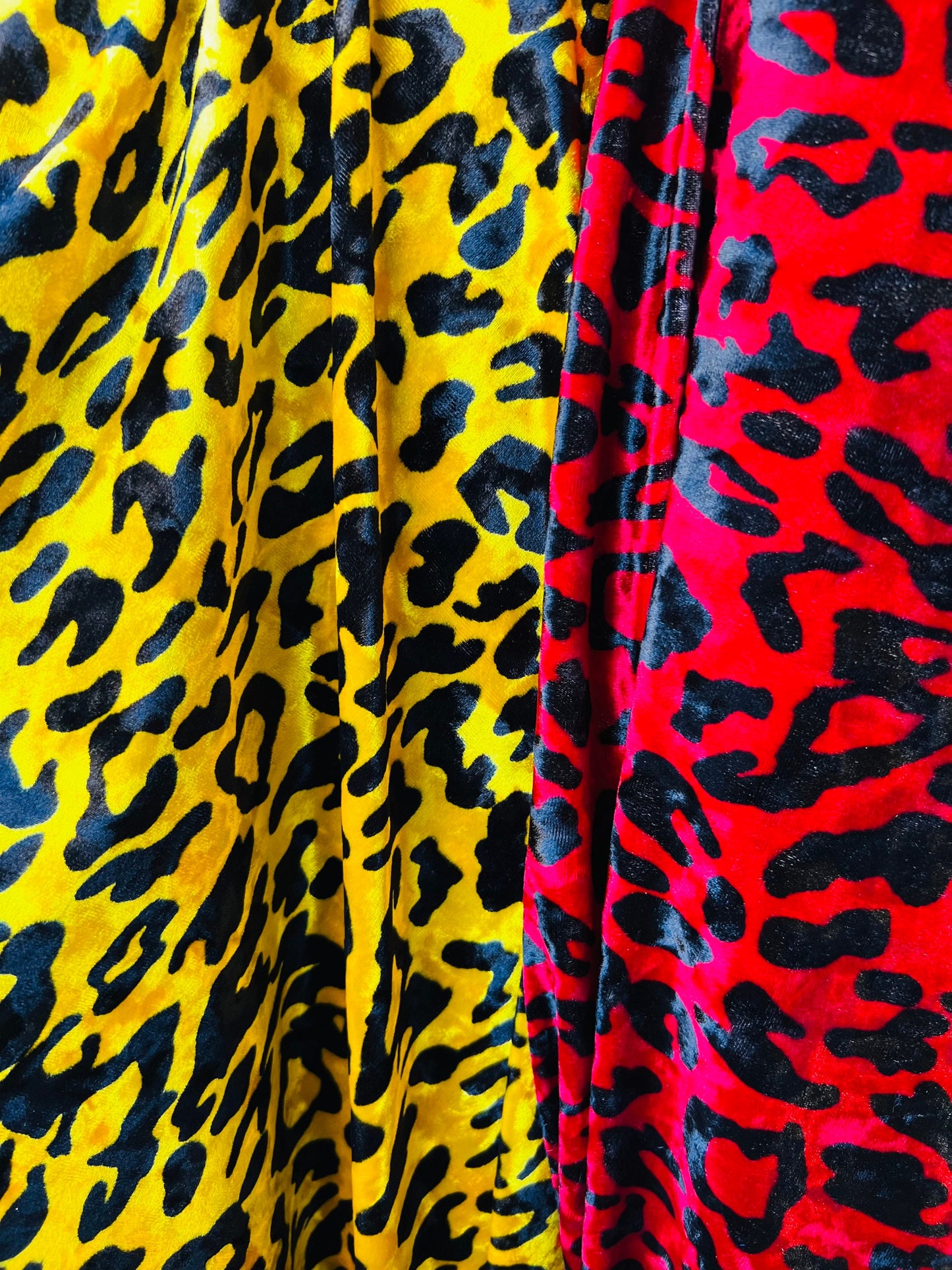 New Leopard design exotic animal print on 4-way stretch velvet  58/60” Sold by the YD. Ships worldwide from Los Angeles California