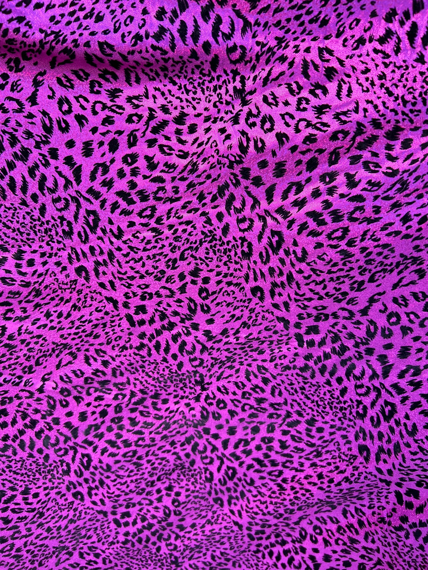 Cheetah design exotic animal print on nylon spandex flocking 4-way stretch 58/60” Sold by the YD. Ships Worldwide from Los Angeles CA