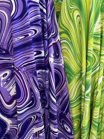 Liquid Lava abstract design print on great quality of nylon spandex 4-way stretch 58/60” Sold by the YD. Ships Worldwide from Los Angeles CA