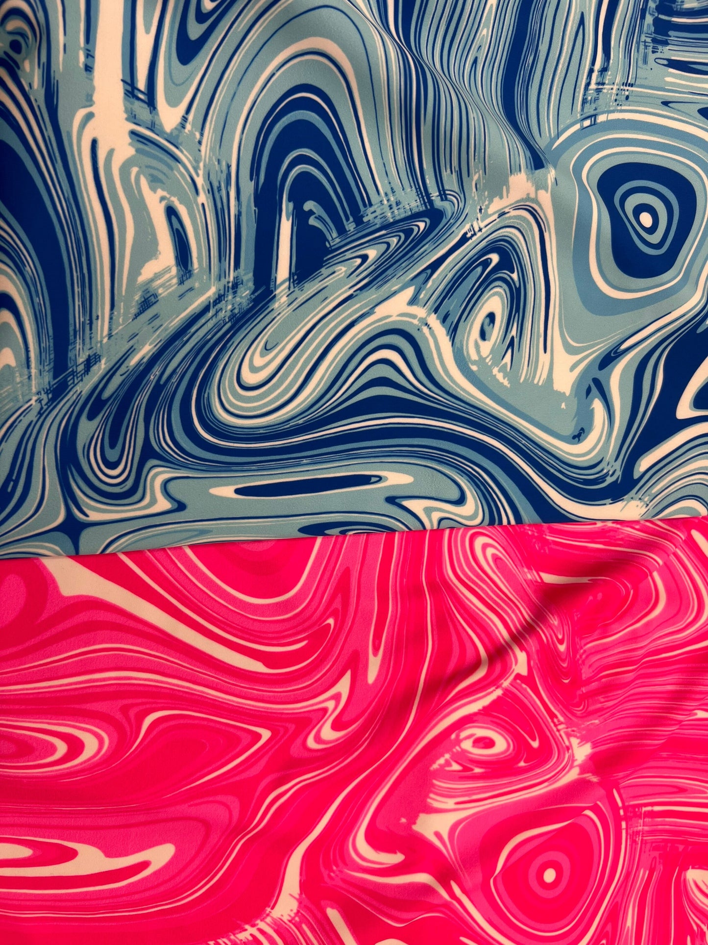 Liquid Lava abstract design print on great quality of nylon spandex 4-way stretch 58/60” Sold by the YD. Ships Worldwide from Los Angeles CA