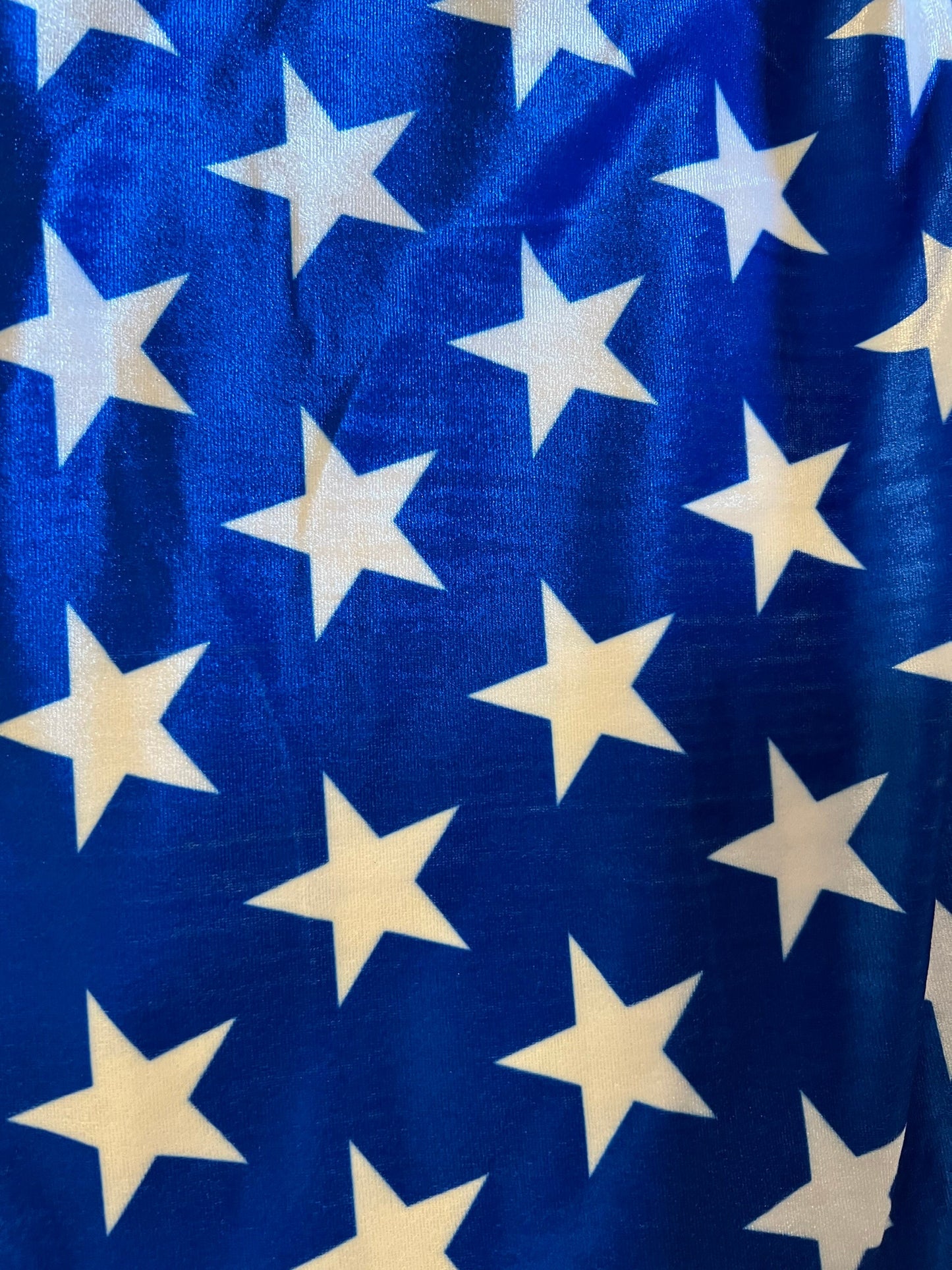 Freedom American flag design stars design and stripes design on stretch velvet 4-way stretch 58/60” Sold by the YD. Ships worldwide
