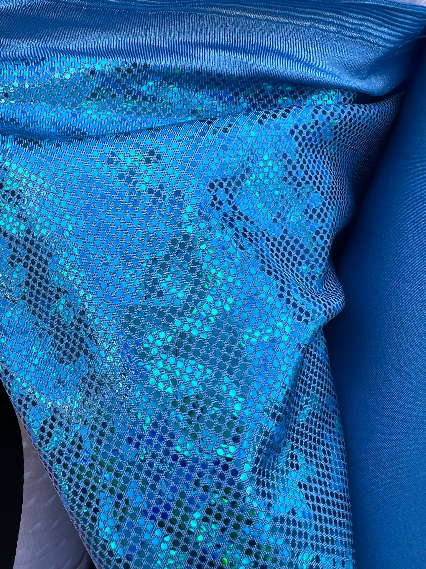 Broken glass Hologram foil on nylon spandex 4way stretch 58/60" Sold by the YD. Ships worldwide from Los Angeles California USA