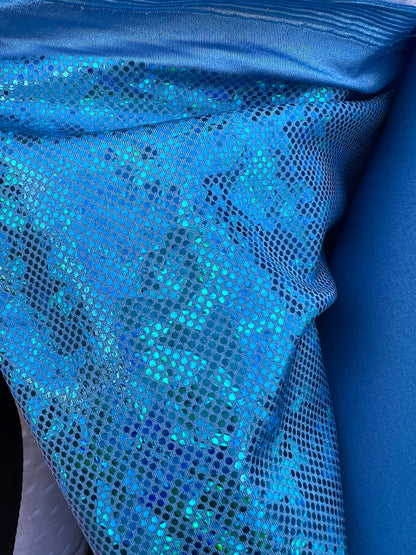 Broken glass Hologram foil on nylon spandex 4way stretch 58/60" Sold by the YD. Ships worldwide from Los Angeles California USA