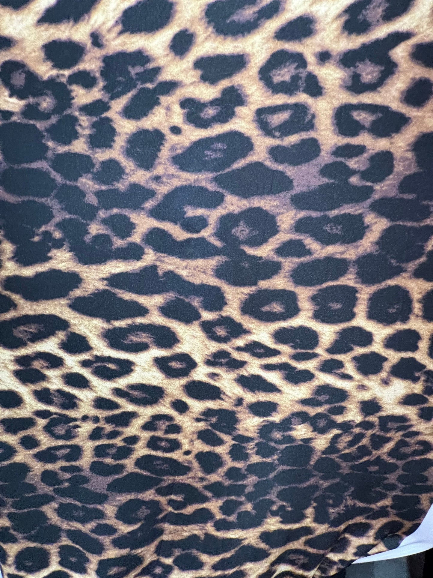 Exotic Brown Leopard design print on great Quality of Nylon spandex 4-way stretch 58/60” Sold by the YD. Ships Worldwide from Los Ángeles CA