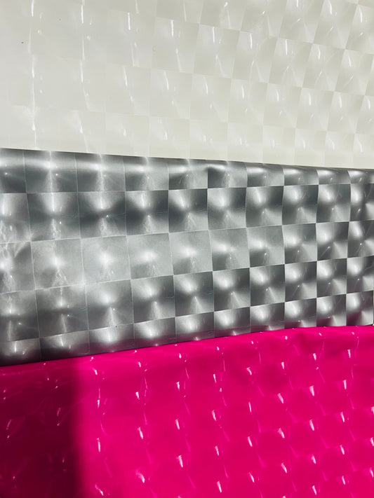 3D Super shiny stretch latex 4-way stretch 58/60” Sold by the YD. Ships Worldwide from Los Angeles California USA