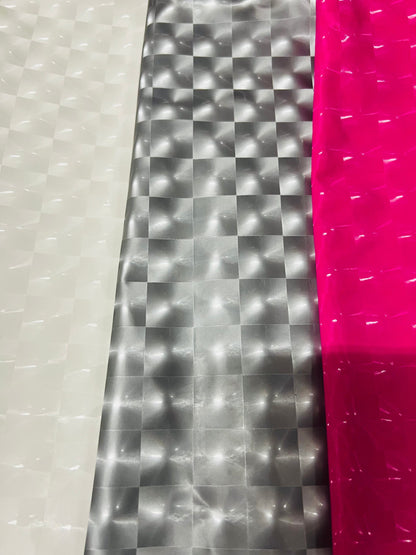 3D Super shiny stretch latex 4-way stretch 58/60” Sold by the YD. Ships Worldwide from Los Angeles California USA