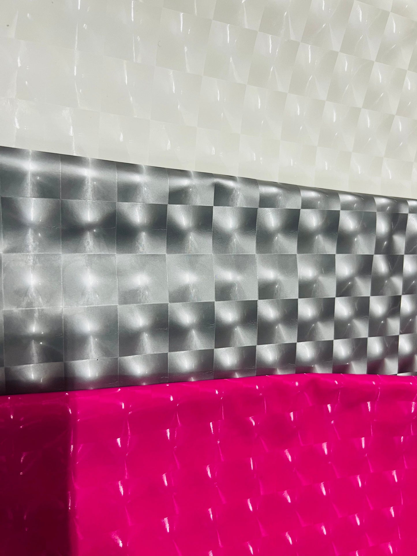 3D Super shiny stretch latex 4-way stretch 58/60” Sold by the YD. Ships Worldwide from Los Angeles California USA