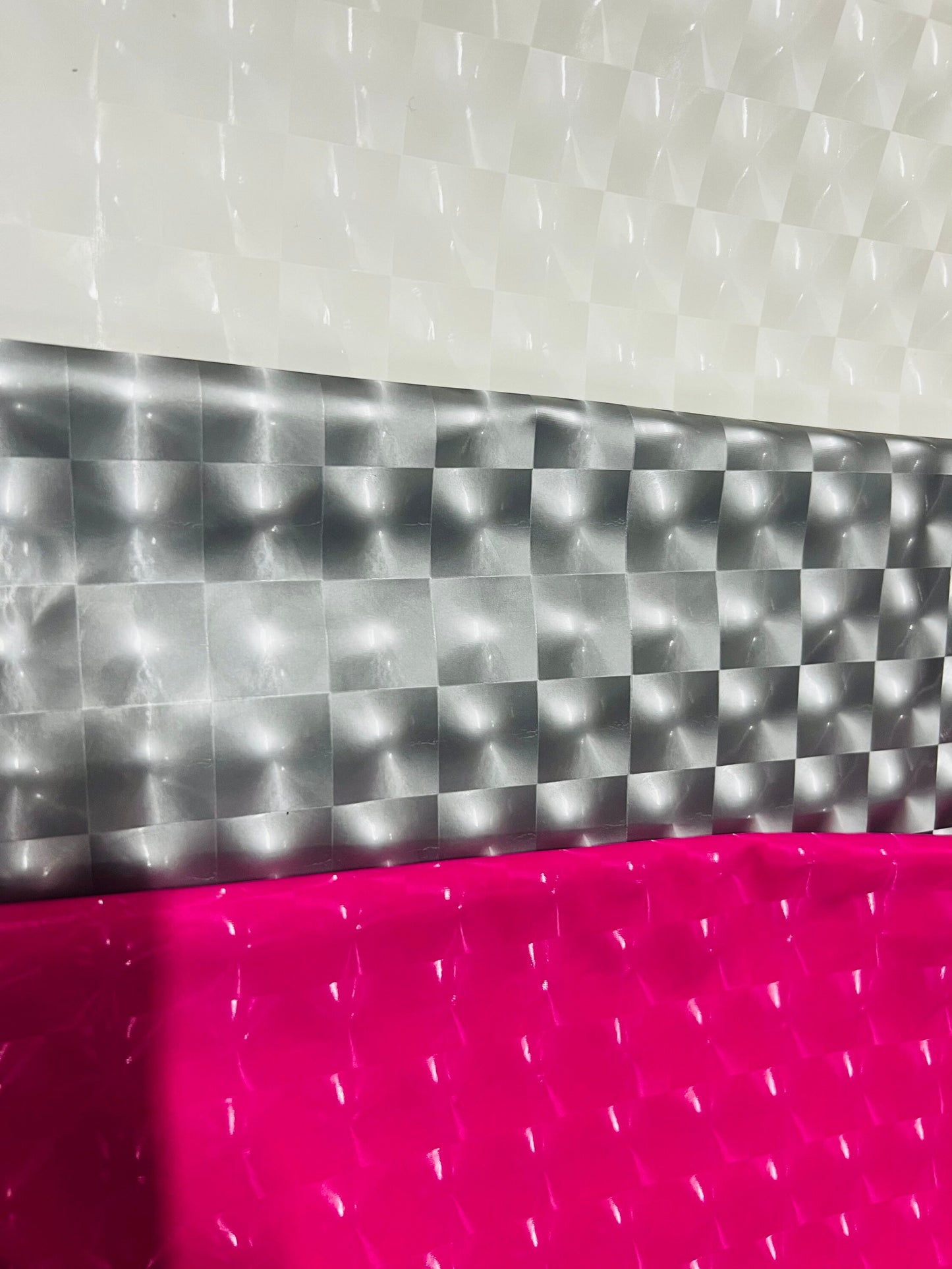 3D Super shiny stretch latex 4-way stretch 58/60” Sold by the YD. Ships Worldwide from Los Angeles California USA
