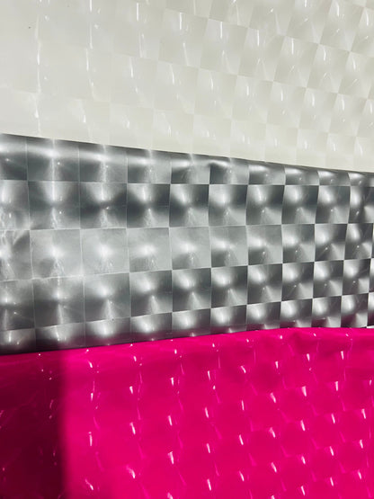 3D Super shiny stretch latex 4-way stretch 58/60” Sold by the YD. Ships Worldwide from Los Angeles California USA